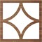 Ekena Millwork Statesman Wood Fretwork Pierced Ceiling Medallion, Walnut, 16"OD x 10 1/4"ID x 1/4"T CMWP16X16X0250STWA - alternate 3